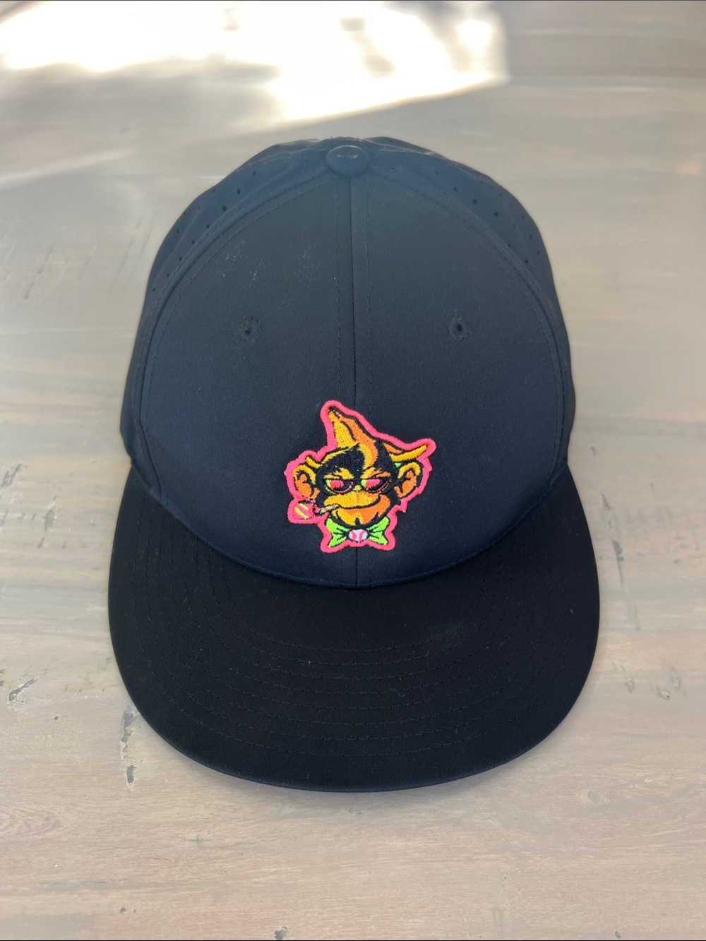 EvoShield Black Snapback Cap with Neon Embroidered Patch